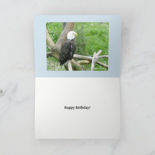 Bald Eagle Time to Party Kaart (Binnen)