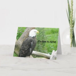 Bald Eagle Time to Party Kaart