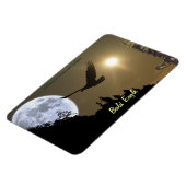Bald Eagle Totem & Super Moon Wildlife Magneet (Linkerzijde)