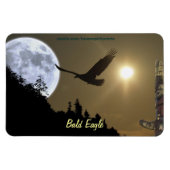 Bald Eagle Totem & Super Moon Wildlife Magneet (Horizontaal)