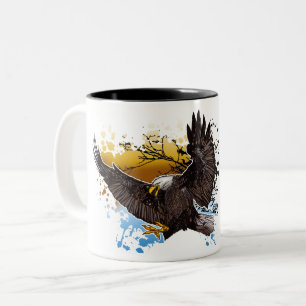 Bald Eagle Tweekleurige Koffiemok