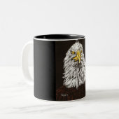 bald Eagle Tweekleurige Koffiemok (Voorkant links)