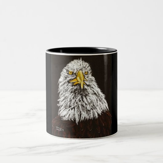 bald Eagle Tweekleurige Koffiemok (Center)