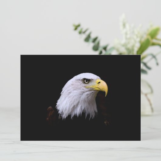 Bald Eagle-uitnodiging Kaart (Staand voorkant)