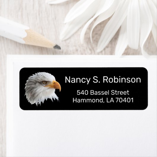 Bald Eagle, uniek aanpasbaar Etiket (Insitu)