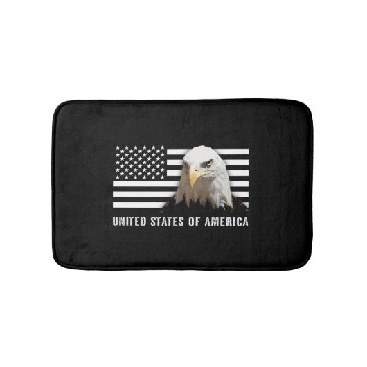 Bald Eagle & US Flag Badmat (Voorkant)