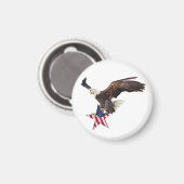 Bald eagle US flag Magneet (Voorkant / Achterkant)
