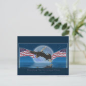 BALD EAGLE & US VLAG Patriot Series Briefkaart (Staand voorkant)