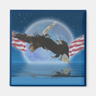 BALD EAGLE & US VLAG Patriot Series Magneet