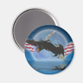 BALD EAGLE & US VLAG Patriot Series Magneet (Voorkant / Achterkant)