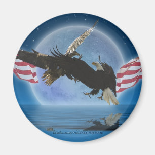 BALD EAGLE & US VLAG Patriot Series Magneet