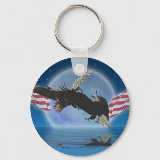 BALD EAGLE & US VLAG Patriot Series Sleutelhanger (Voorkant)