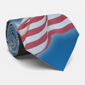 BALD EAGLE & US VLAG Patriot Series Stropdas (Opgerold)