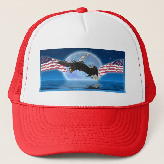 BALD EAGLE & US VLAG Patriot Series Trucker Pet (Voorkant)
