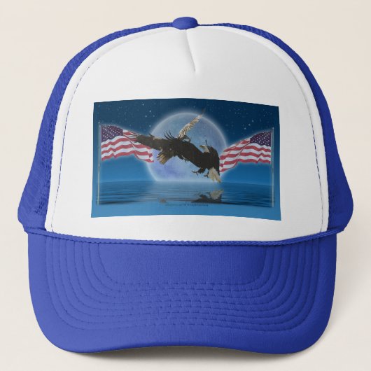 BALD EAGLE & US VLAG Patriot Series Trucker Pet (Voorkant)