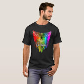 Bald Eagle Usa Lgbt Rainbow Flag Shirt Gay and Les (Voorkant volledig)