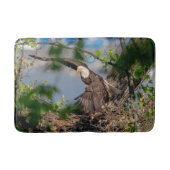 Bald Eagle verlaat het nest Badmat (Voorkant)