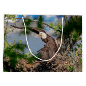 Bald Eagle verlaat het nest Groot Cadeauzakje (Achterkant)