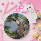 Bald Eagle verlaat het nest Papieren Bordje (Feest)