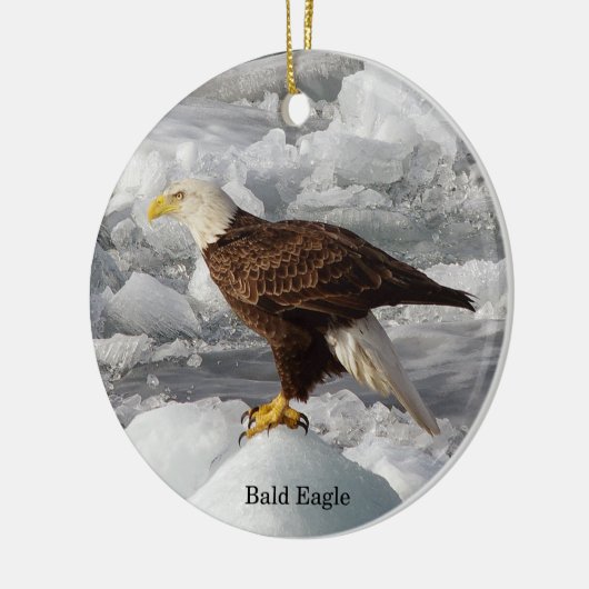 Bald Eagle-versiering Keramisch Ornament (Links)