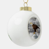 Bald Eagle-versiering Keramische Bal Ornament (Links)