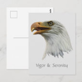 Bald Eagle Vigor & Service aanpasbaar Briefkaart (Voorkant / Achterkant)