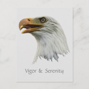 Bald Eagle Vigor & Service aanpasbaar Briefkaart