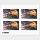 Bald Eagle - Vlag VS Rechthoekige Sticker (Vel)