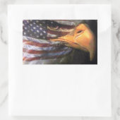 Bald Eagle - Vlag VS Rechthoekige Sticker (Tas)