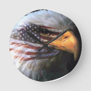 Bald Eagle - Vlag VS Ronde Klok