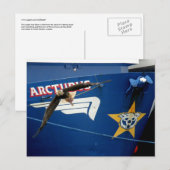 Bald Eagle vliegt voorbij het F/V-noordpoolgebied Briefkaart (Voorkant / Achterkant)