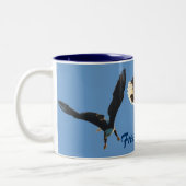 Bald Eagle Vlucht Collectie II Tweekleurige Koffiemok (Links)