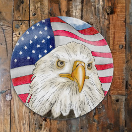 Bald Eagle voor de Amerikaanse vlag Patriottische  Snijplank