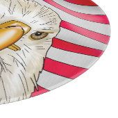 Bald Eagle voor de Amerikaanse vlag Patriottische Snijplank (Hoek)