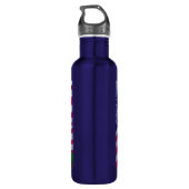 Bald Eagle voor de Amerikaanse vlag Patriottische  Waterfles (Achterkant)