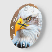 Bald Eagle Wall Clock – American Eagle Wildlife Na Grote Klok (Hoek)