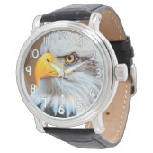 Bald Eagle Wall Clock – American Eagle Wildlife Na Horloge (Gekanteld)