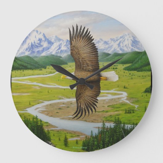 Bald Eagle Wall klok (Voorkant)