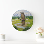 Bald Eagle Wall klok (Huis)