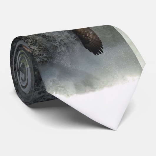 BALD EAGLE & WATER HERFST Gift Stropdas (Opgerold)