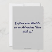 Bald Eagle & Waterfall Invitation Kaarten (Achterkant)