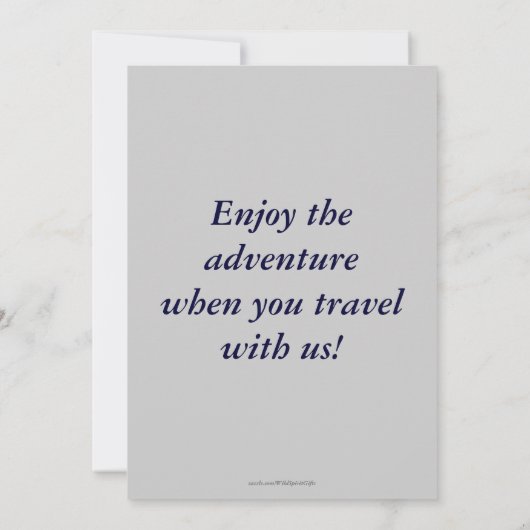 Bald Eagle & Waterfall Invitation Kaarten (Achterkant)