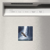 Bald Eagle & Waterfall Wildlife Natuur Magnet (Insitu (Vaatwasser))