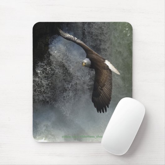 BALD EAGLE & WATERVAL Mousepad Muismat (Met muis)