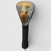 Bald Eagle Waterverf Mountains Golfheadcover (Voorkant)