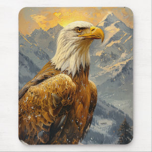 Bald Eagle Waterverf Mountains Muismat