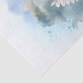 Bald Eagle Waterverf Tissuepapier (Detail)