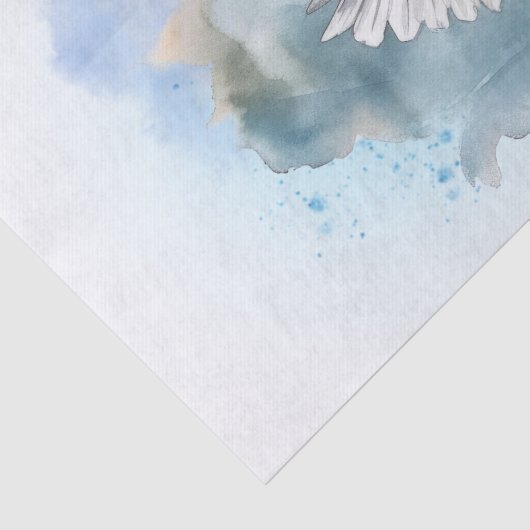 Bald Eagle Waterverf Tissuepapier (Detail)