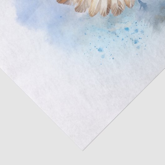 Bald Eagle Waterverf Tissuepapier (Detail)