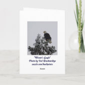 Bald Eagle Wenskaart Feestdagen Kaart (Achterkant)